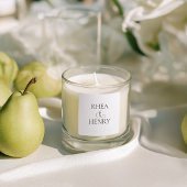 Modern Classic Personalized Names Wedding Sticker