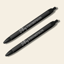 Modern Classic Schwarz & Script Monogramm