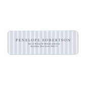 Modern Classic Stripes Dusty Blue Vintage Wedding (Vorne)