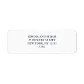 Modern Classic Wedding Return Address (Vorne)