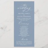 Modern Classy Elegant Wedding Ceremony Programm (Vorderseite)