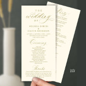 Modern Classy Elegant Wedding Ceremony Programm