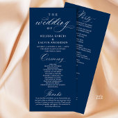 Modern Classy Elegant Wedding Ceremony Programm