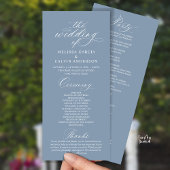 Modern Classy Elegant Wedding Ceremony Programm