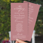 Modern Classy Elegant Wedding Ceremony Programm