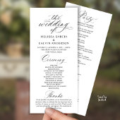 Modern Classy Elegant Wedding Ceremony Programm