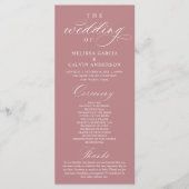Modern Classy Elegant Wedding Ceremony Programm (Vorderseite)