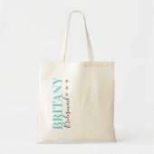 Modern Clean Chic Hochzeit Tragetasche (Vorne)