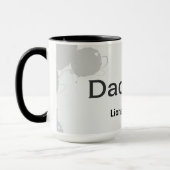 Modern Clean Minimalist Dad Hero Gift Tasse (Links)