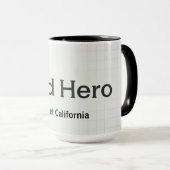Modern Clean Minimalist Dad Hero Gift Tasse (VorderseiteRechts)