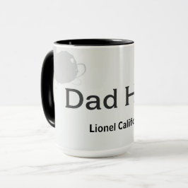 Modern Clean Minimalist Dad Hero Gift Tasse