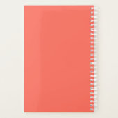 Modern Clean Pink Monogram 2024 Weekly Personal Planer (Rückseite)