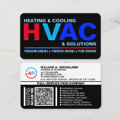 Modern Clean Professional HVAC Services Visitenkarte