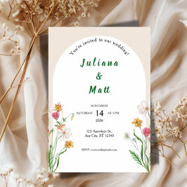 Modern Clean Wedding Invitation Template  Einladung
