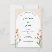 Modern Clean Wedding Invitation Template  Einladung (Vorderseite)