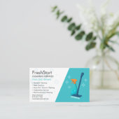 Modern Cleaning Service Professional Visitenkarte (Stehend Vorderseite)