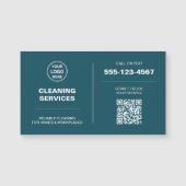 Modern Cleaning Services Logo QR Magnetkarte (Vorderseite)