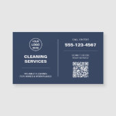 Modern Cleaning Services Logo QR Magnetkarte (Vorderseite)