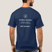 Modern Cleaning Services Logo T-Shirt (Rückseite)