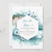 Modern Cliff Nautical Wedding Save The Date (Vorderseite)