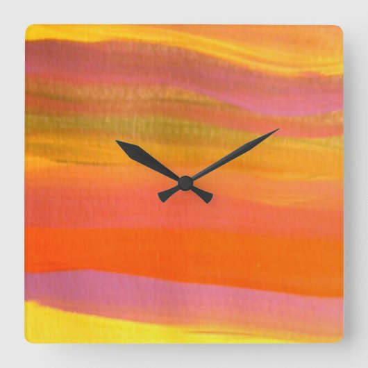 Modern Clock Quadratische Wanduhr (Vorderseite)