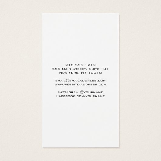 Modern Clover Logo Schmuck Ohrring Holder Weiß (Rückseite)