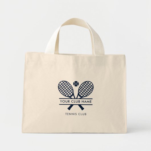 Modern Club Name Tennis Team Swag Mini Stoffbeutel (Vorne)