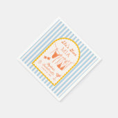 Modern Coastal Bachelorette Party Cocktail Napkins Serviette (Ecke)