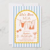 Modern Coastal Bachelorette Party Itinerary Einladung (Vorderseite)