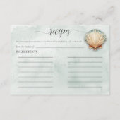 Modern Coastal Seashell Brautparty Riccione Begleitkarte (Vorderseite)