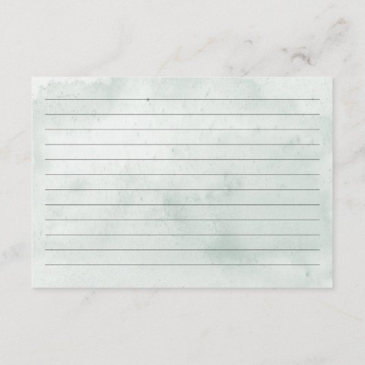 Modern Coastal Seashell Brautparty Riccione Begleitkarte (Rückseite)