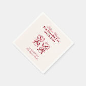 Modern Cocktails Bachelorette Wochenende Serviette (Ecke)