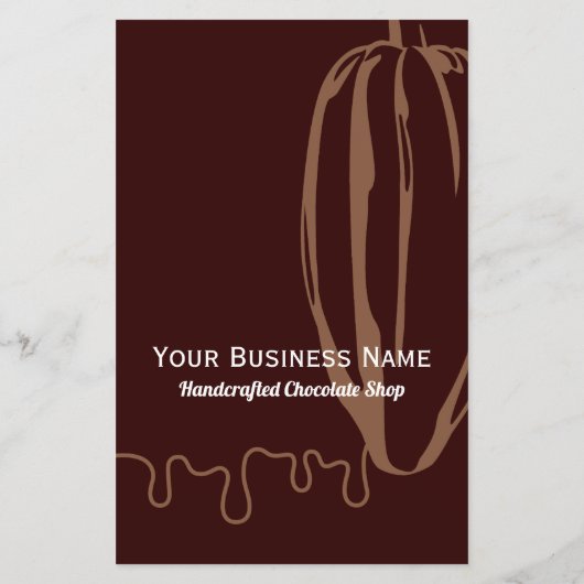 Modern Cocoa Pod Chocolatier Chocolate Shop Menü (Hinten)