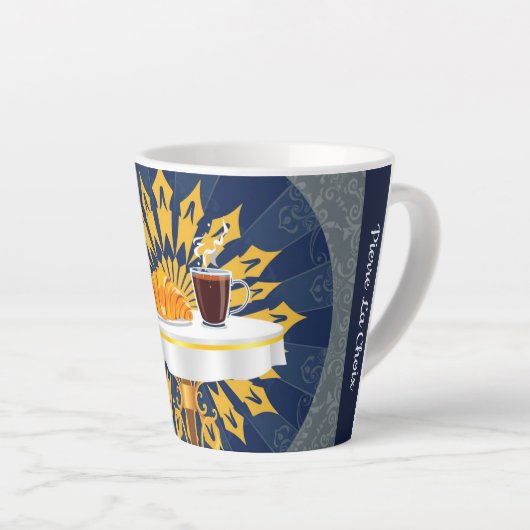 Modern Coffee Bar Deco Aesthetic Personalized Milchtasse (Rechte Ecke)