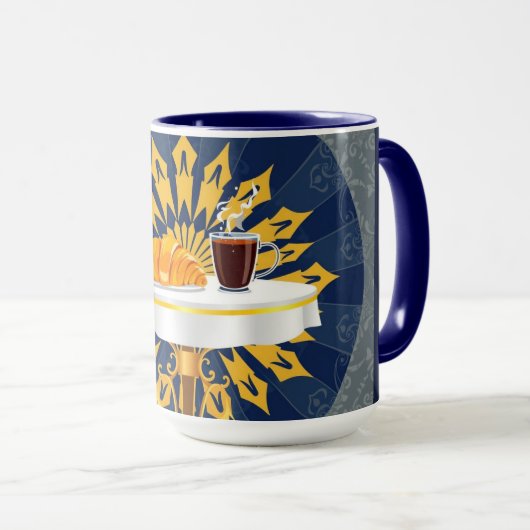 Modern Coffee Bar Deco Aesthetic Personalized Tasse (VorderseiteRechts)