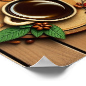 Modern Coffee Illustration Poster (Ecke)