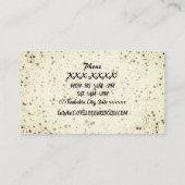 Modern Coffee Loyalty Cards Werbematerial Gold Bla Visitenkarte (Rückseite)