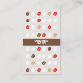 Modern Coffee Loyalty Punch Coupon Business Treuekarte (Rückseite)