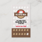 Modern Coffee Loyalty Punch Coupon Business Treuekarte (Vorderseite)