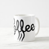 Modern Coffee Script Mug - Unique Groomsmen Kaffeetasse (VorderseiteRechts)