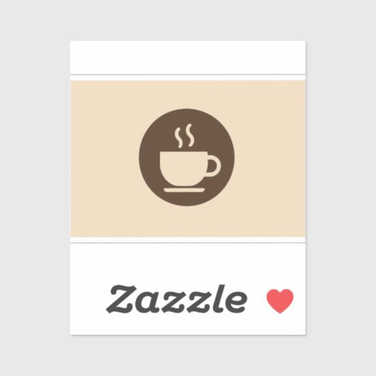 ☕ Modern Coffee Shop Loyalty & Business Card Aufkleber (Blatt)