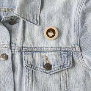 ☕ Modern Coffee Shop Loyalty & Business Card Button