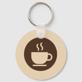 ☕ Modern Coffee Shop Loyalty & Business Card Schlüsselanhänger