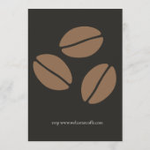 Modern Coffee Shop Menu Card Template Menükarte (Rückseite)