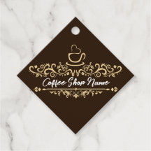 Modern Coffee Shop Willkommen Persönlicher Name