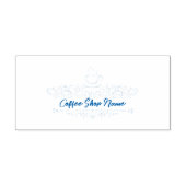 Modern Coffee Shop Willkommen Persönlicher Name Permastempel (Design)