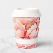 Modern Cogingcore Blush Peony Pappbecher (Rückseite)