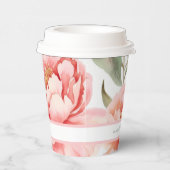 Modern Cogingcore Blush Peony Pappbecher (Rechts)
