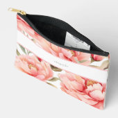Modern Cogingcore Blush Peony Zubehörtasche (Offen)