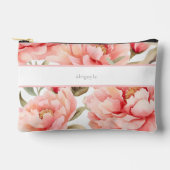 Modern Cogingcore Blush Peony Zubehörtasche (Vorderseite)
